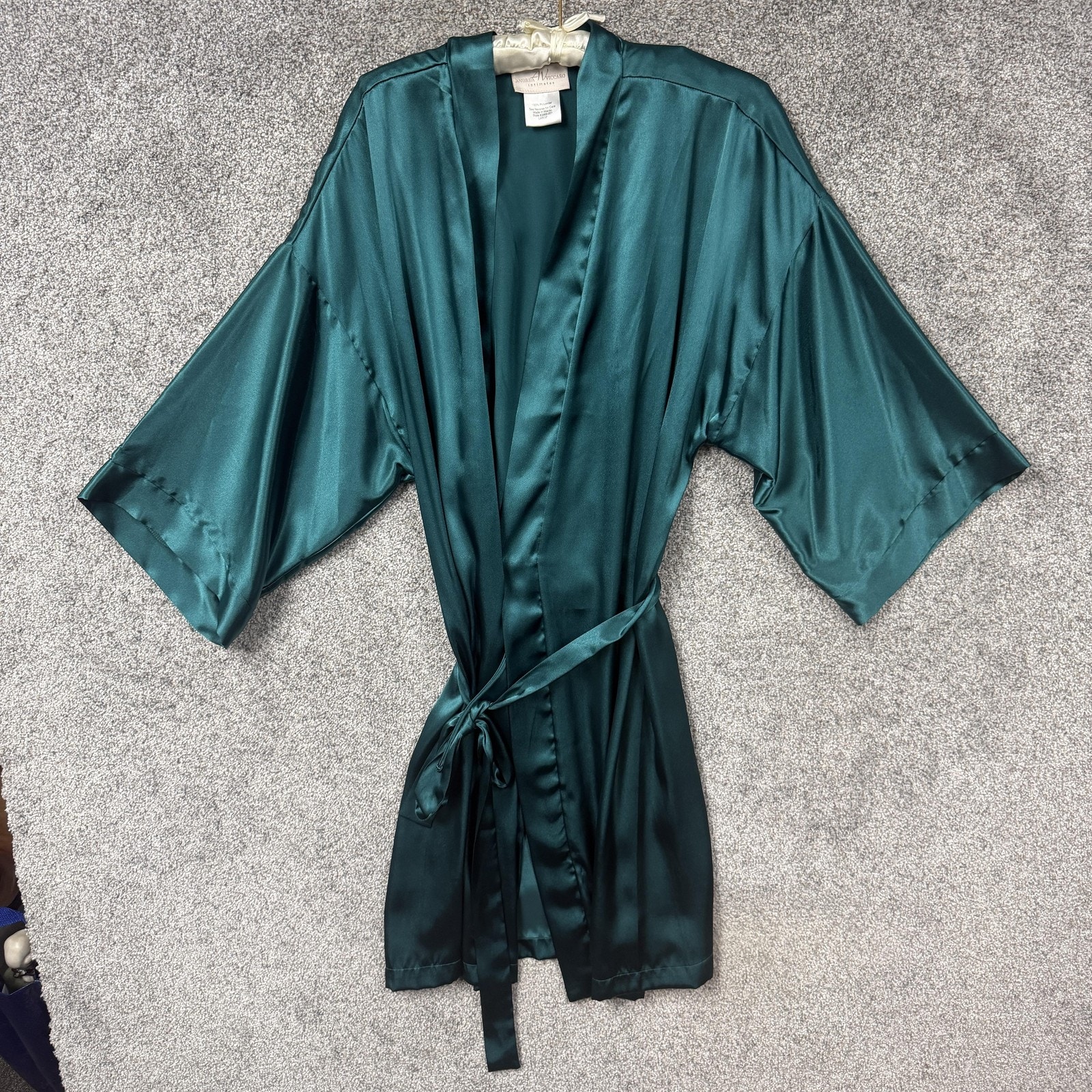 Andrea Wiccaro Robe Set L Loungewear Lingerie Romantic Feminine Boudoir Glam Y2k